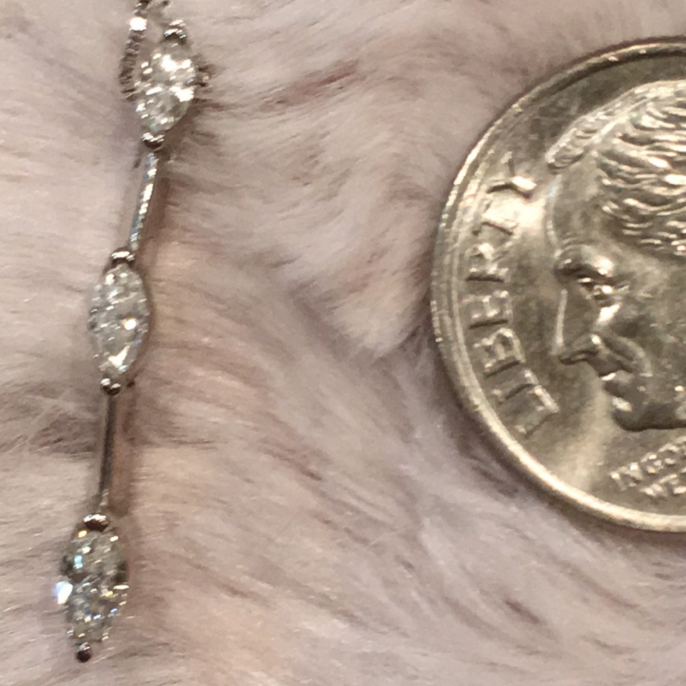White gold necklace